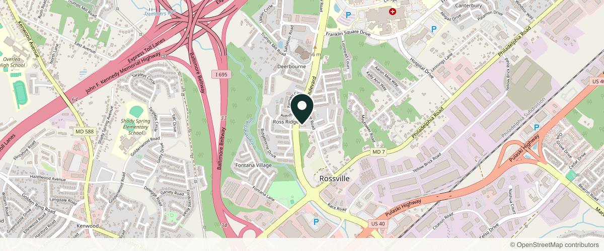 Map showing the exact location of Charm Medical Aesthetics and Weight Loss at 6700 Ridge Rd #2, Rosedale, MD 21237, USA