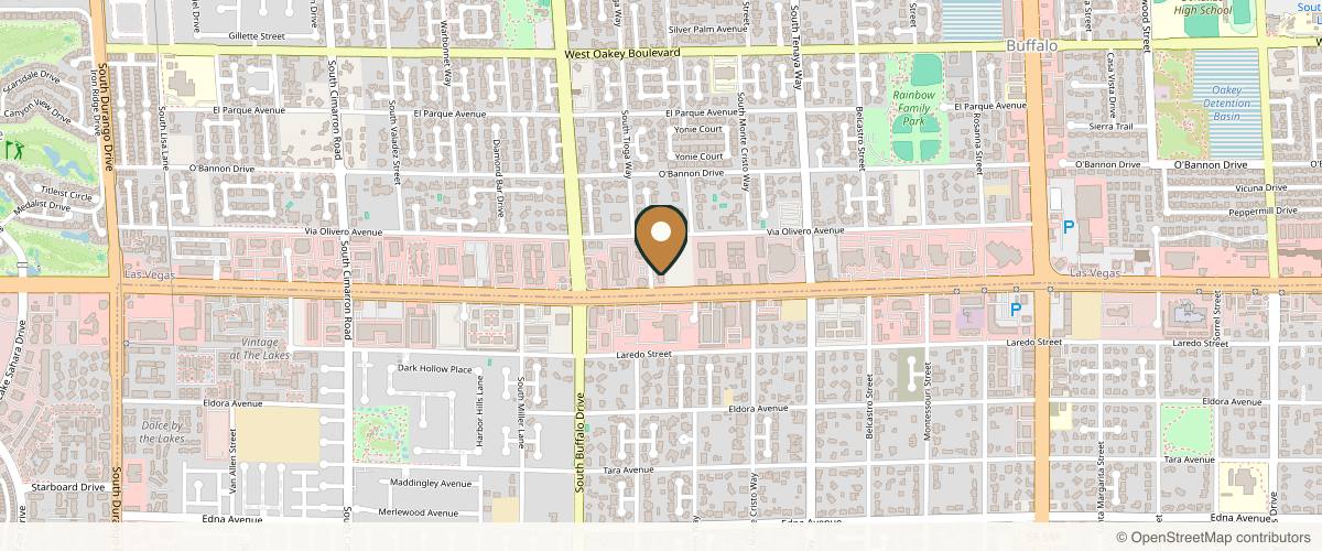 Map showing the exact location of Chic la Vie at 7650 W Sahara Ave Ste 3, Las Vegas, NV 89117, USA