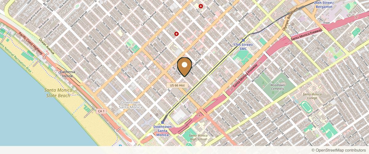 Map showing the exact location of Cienega Medical - Santa Monica at 902 Broadway, Santa Monica, CA 90401, USA