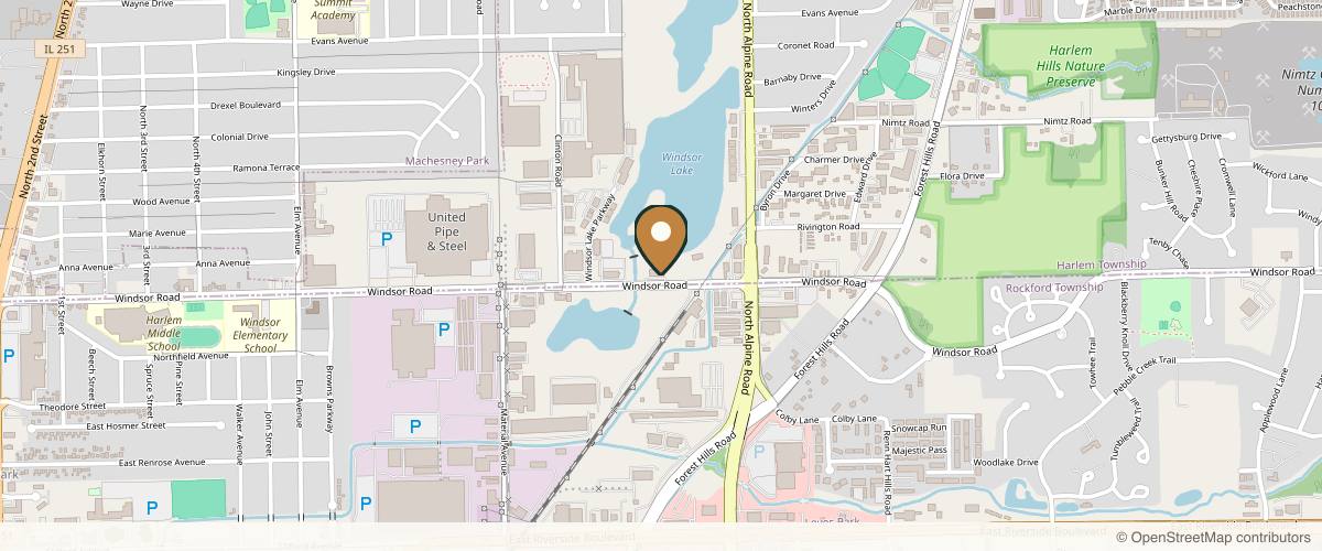 Map showing the exact location of Circle Of Wellness Rockford at 1820 Windsor Rd, Loves Park, IL 61111, USA