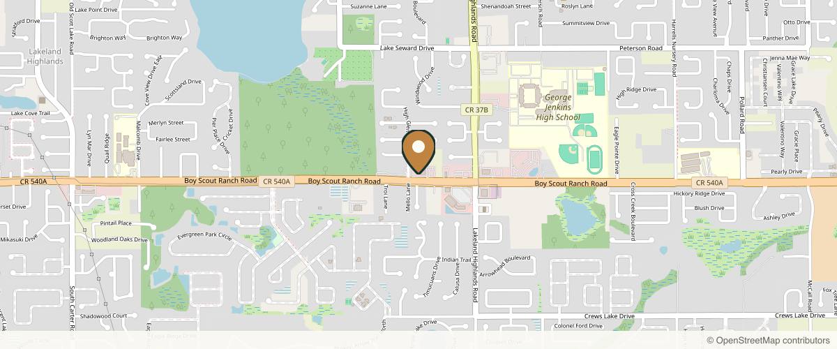 Map showing the exact location of Cisne Wellness at 2026 E County Rd 540A #8, Lakeland, FL 33813, USA