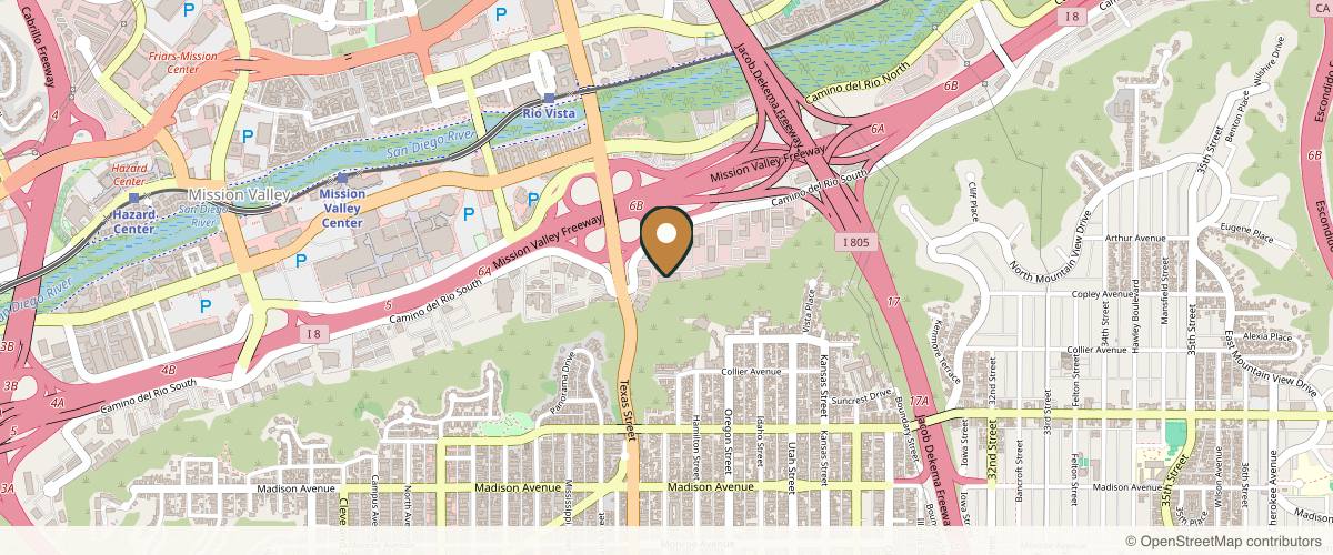 Map showing the exact location of Citrus Aesthetics® at 2525 Camino del Rio S Unit 225, San Diego, CA 92108, USA