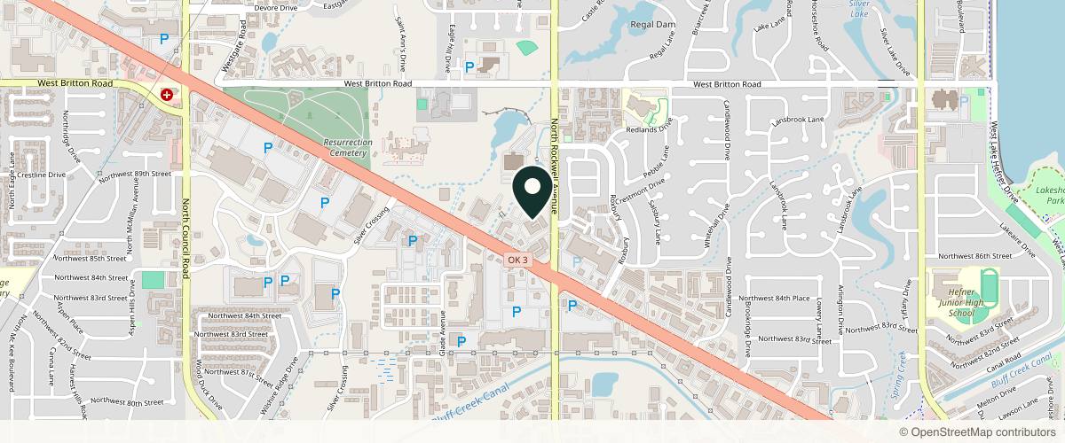 Map showing the exact location of CLAREBELLA Aesthetics Medspa at 7101 Northwest Expy Ste 350, Oklahoma City, OK 73132, USA