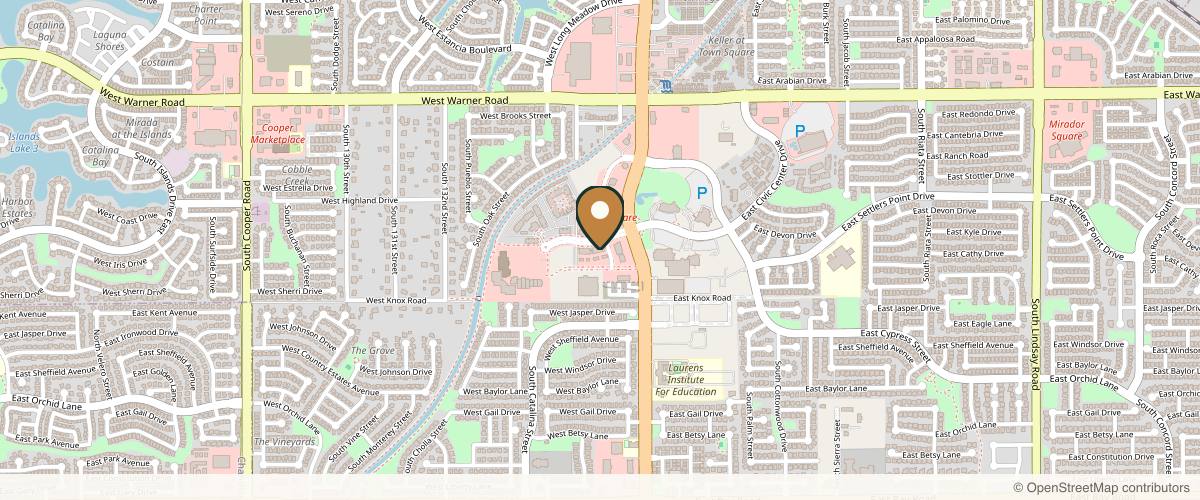 Map showing the exact location of Cleanse Modern Day Spa at 1090 S Gilbert Rd Suite 106, Gilbert, AZ 85296, USA