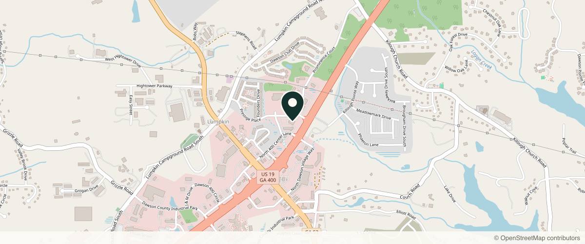 Map showing the exact location of Cleaver Medical Group Dermatology at 73 Prestige Ln Ste 101, Dawsonville, GA 30534