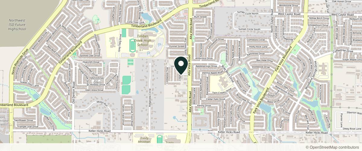 Map showing the exact location of Cloud9 Med Spa at 11751 Alta Vista Rd #303, Fort Worth, TX 76244, USA