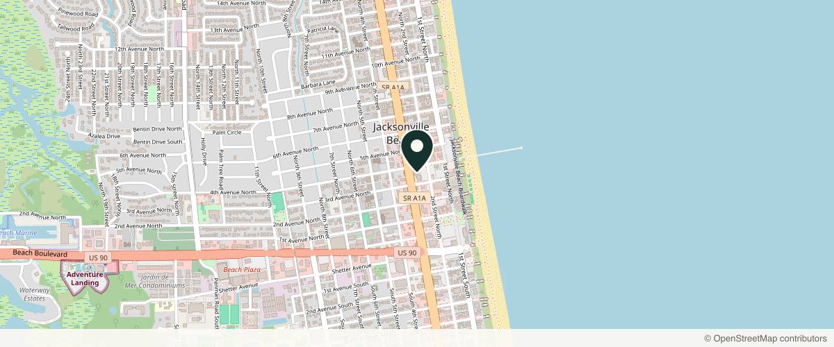 Map showing the exact location of CMA - Center for Modern Aesthetic Medicine at 465 3rd St N, Jacksonville Beach, FL 32250, USA