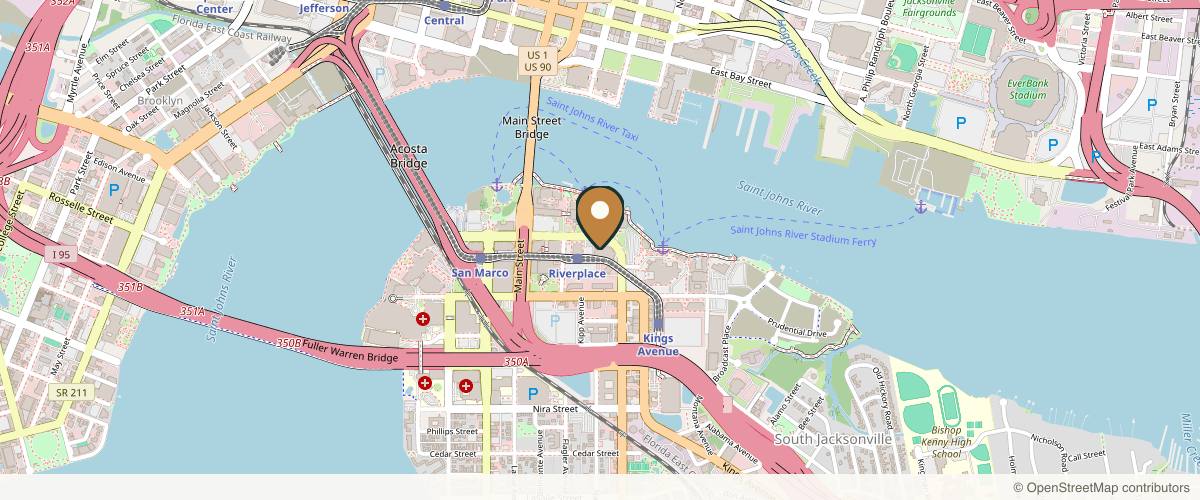 Map showing the exact location of CMA - Center for Modern Aesthetic Medicine at 1478 Riverplace Blvd Apt 110, Jacksonville, FL 32207, USA
