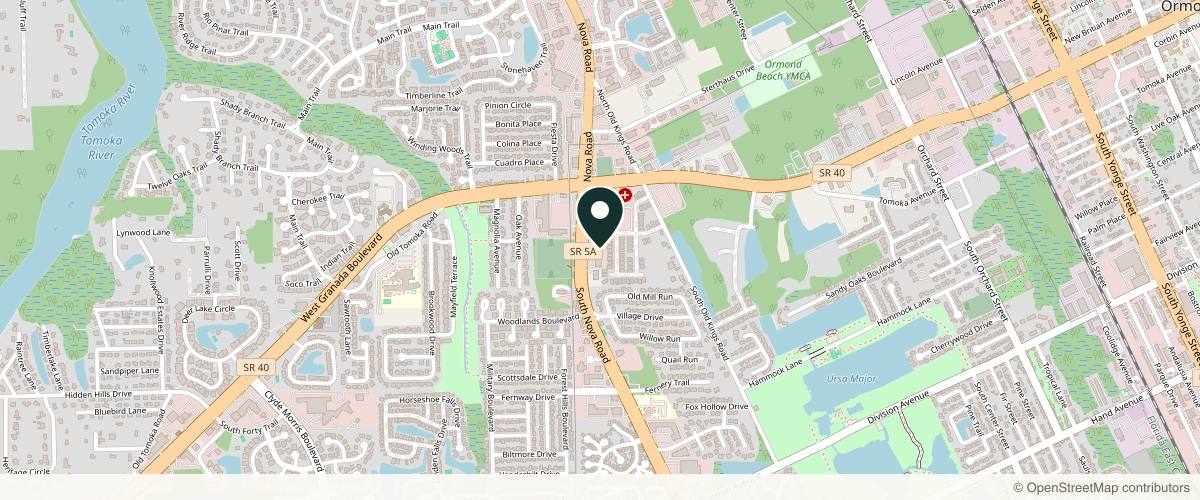 Map showing the exact location of Coast to Coast Wellness and Aesthetics at 175 S Nova Rd Ste 3, Ormond Beach, FL 32174, USA