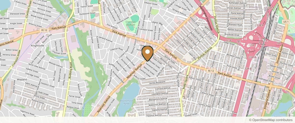 Map showing the exact location of Coastal Derm MediSpa at Spa suite- left entrance, 750 Reservoir Ave, Cranston, RI 02910, USA