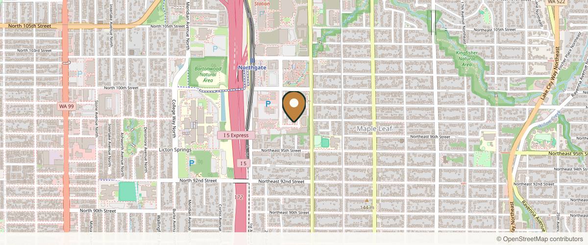 Map showing the exact location of Coco Aesthetique at 320 NE 97th St Ste C, Seattle, WA 98115, USA