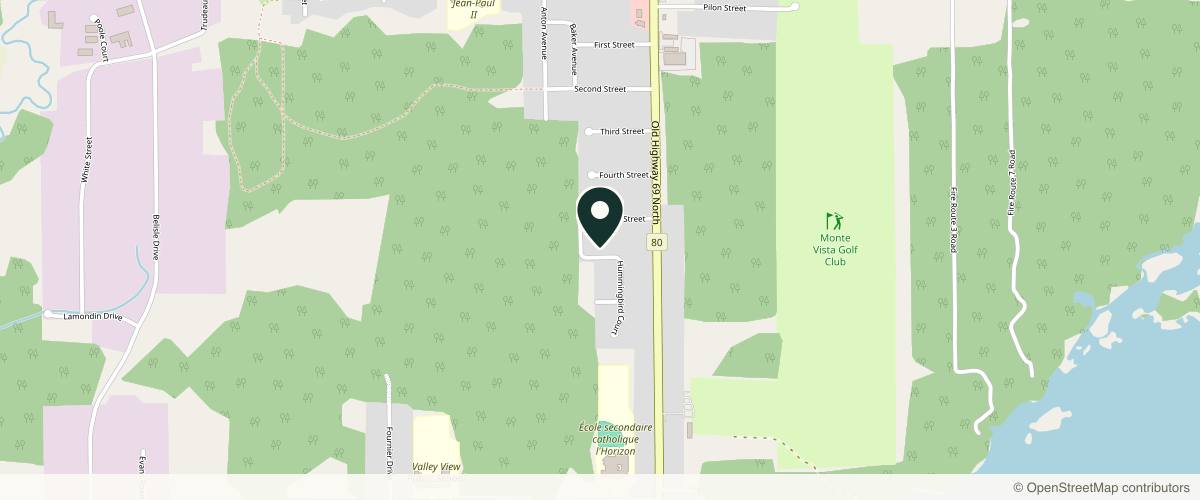 Map showing the exact location of Complete Beauty And Rejuvenation Solutions at 2698 Hummingbird Ct, Greater Sudbury, ON P3N 0A9, Canada