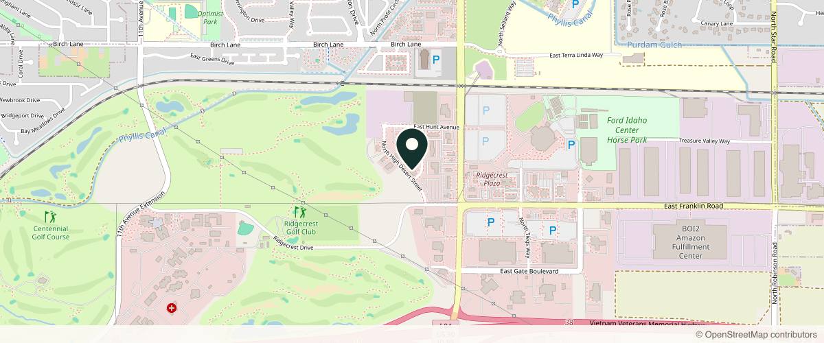 Map showing the exact location of Comprehensive Dermatology of Idaho, PLLC at 16111 N Brinson St #100, Nampa, ID 83687