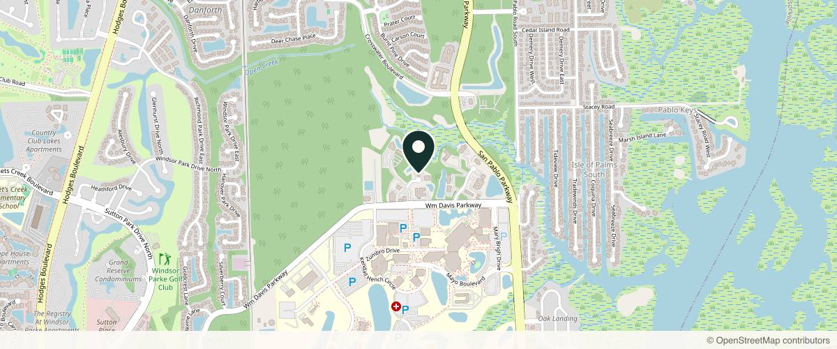 Map showing the exact location of Concierge Cosmetics & Aesthetics at 14215 Spartina Ct Unit 200-5, Jacksonville, FL 32224, USA
