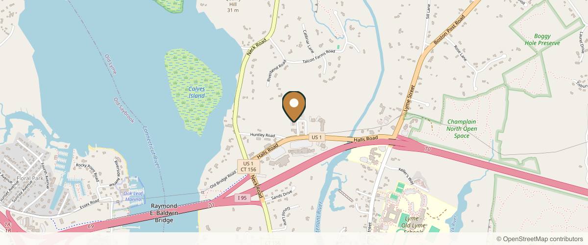Map showing the exact location of Connecticut Medical Aesthetics at 8 Davis Rd W, Old Lyme, CT 06371, USA