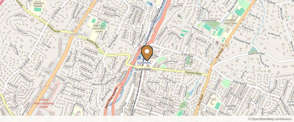 Map showing the exact location of Contour Medical Aesthetics at 44 East Pkwy, Scarsdale, NY 10583, USA