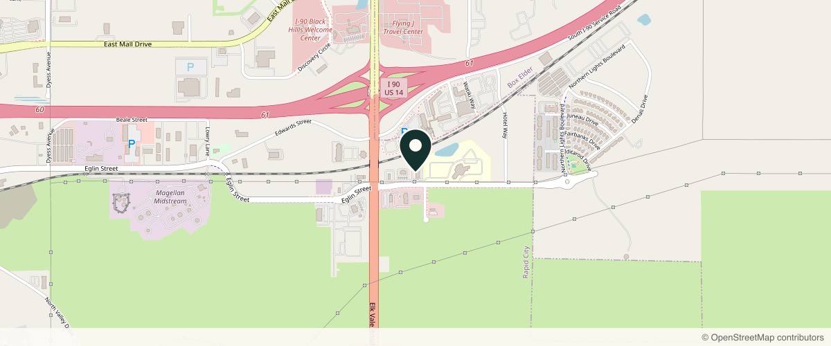 Map showing the exact location of CoolCRYO Aesthetics & Wellness at 4040 Cheyenne Boulevard Ste C, Rapid City, SD 57703, USA