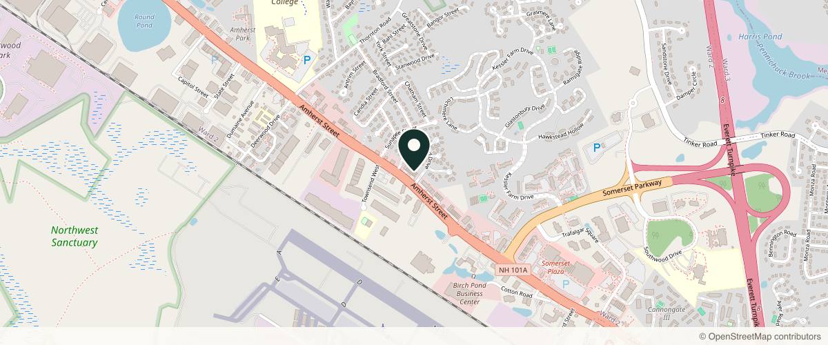 Map showing the exact location of Couture Med Spa at 449 Amherst St, Nashua, NH 03063, USA