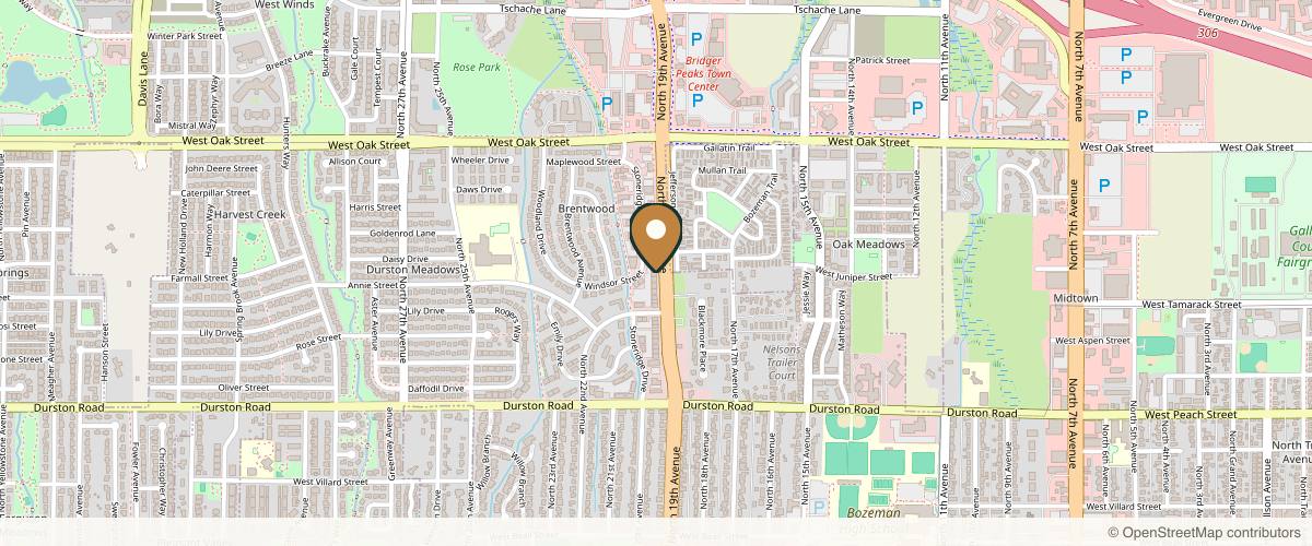 Map showing the exact location of Crafted Aesthetics at 962 Stoneridge Dr #1, Bozeman, MT 59718, USA