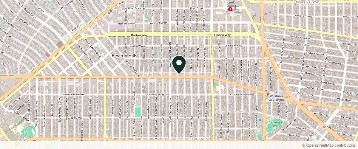 Map showing the exact location of Creative Aesthetics at 9025 Wilshire Blvd Ste 307, Beverly Hills, CA 90211, USA