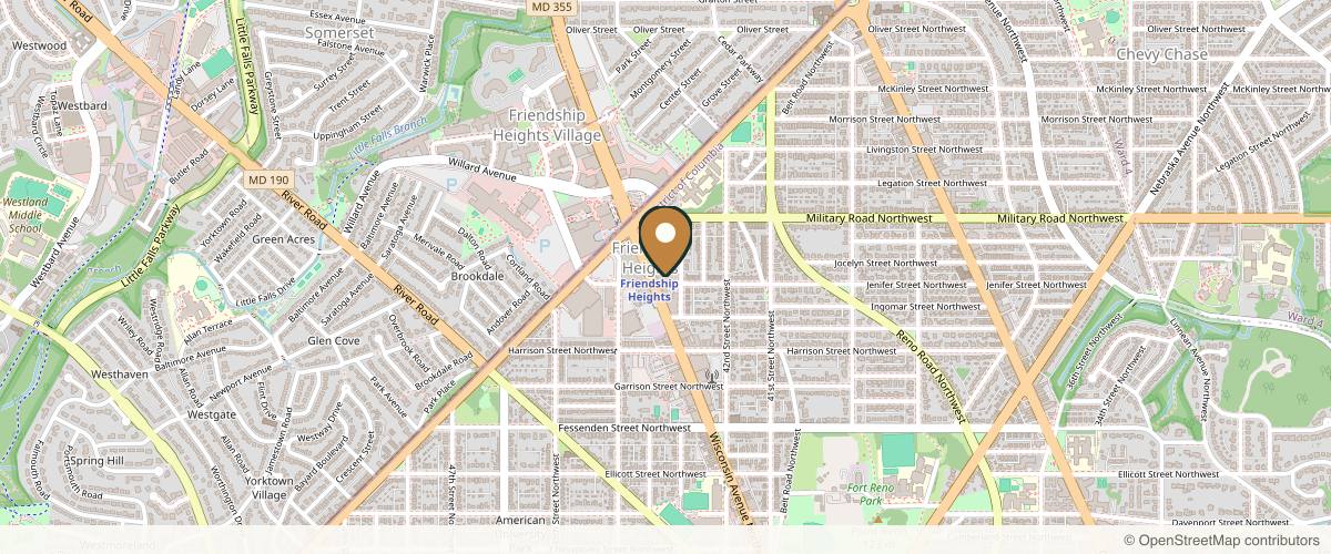 Map showing the exact location of Cultura Dermatology & Plastic Surgery at 5301 Wisconsin Ave NW, Washington, DC 20015, USA