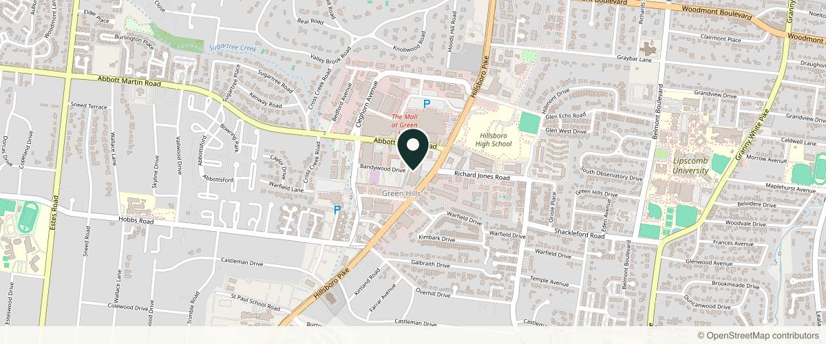 Map showing the exact location of Curcio Dermatology at 2125 Bandywood Dr, Nashville, TN 37215