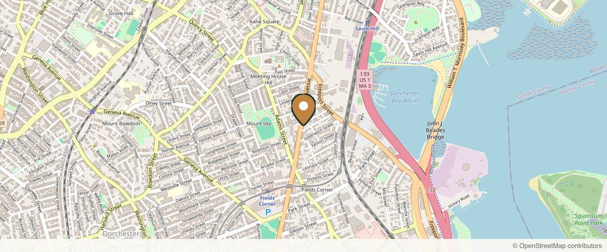 Map showing the exact location of Dam Medspa at 1370 Dorchester Ave #21a, Dorchester, MA 02122, USA
