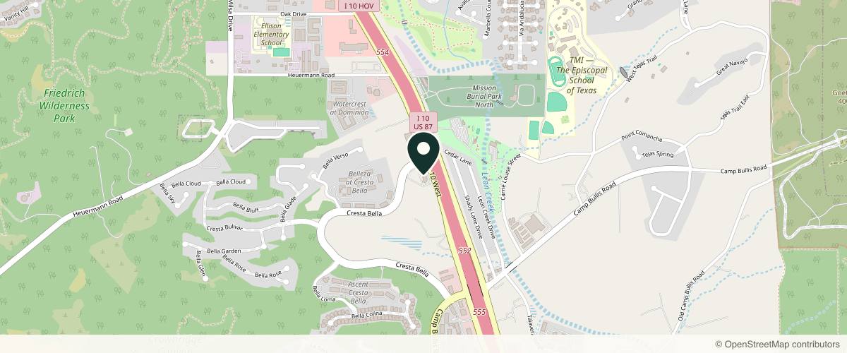Map showing the exact location of DaVida Medical & Aesthetics at 20327 I-10 Ste 140, San Antonio, TX 78257, USA