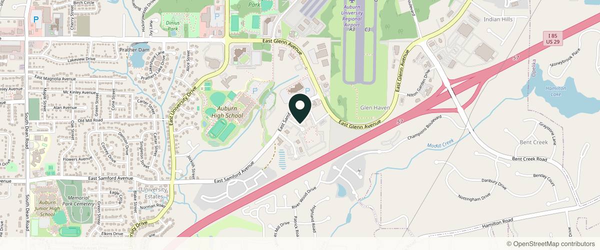 Map showing the exact location of Degree Wellness at 1851 Samford Trce Ct Ste 500, Auburn, AL 36830, USA