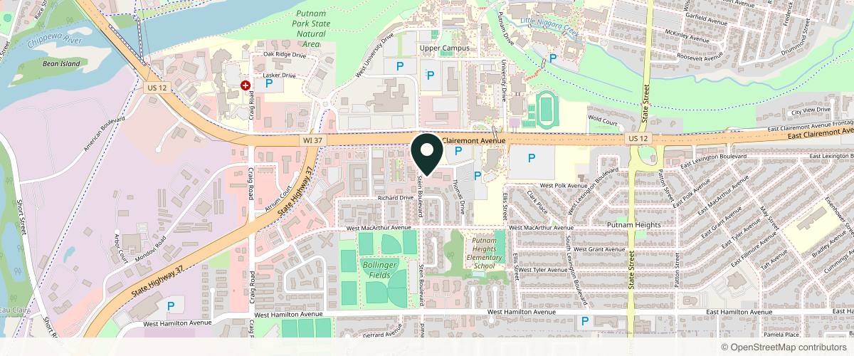 Map showing the exact location of Denovo Medspa at 745 Kenney Ave Ste 2, Eau Claire, WI 54701, USA