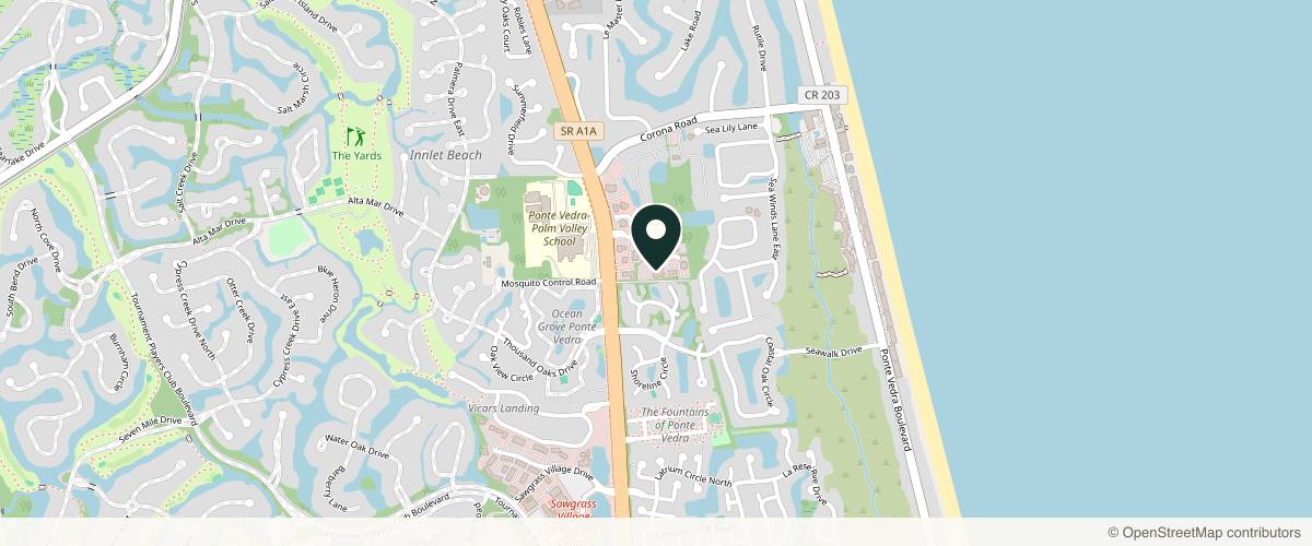 Map showing the exact location of DERMAGNIFY: Mark Cappel, MD at 100 Executive Way #114, Ponte Vedra Beach, FL 32082