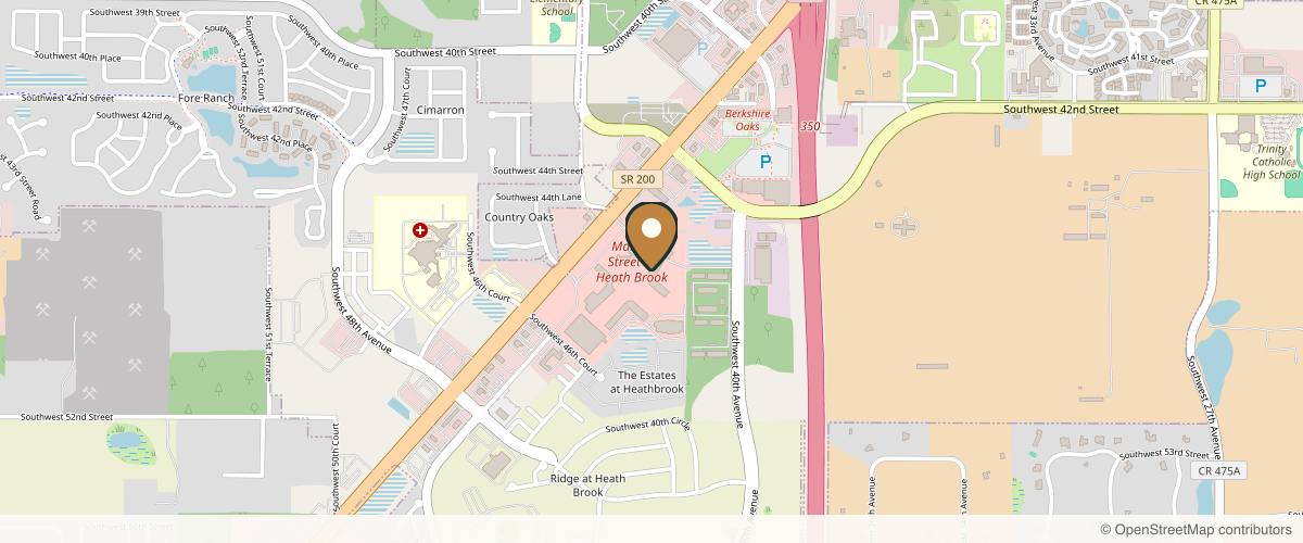 Map showing the exact location of Dermalase Medical Spa at 4414 SW College Rd #1470, Ocala, FL 34474, USA