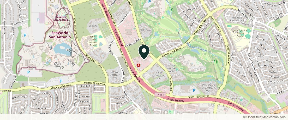 Map showing the exact location of Dermatology San Antonio at 1919 Rogers Rd #101, San Antonio, TX 78251