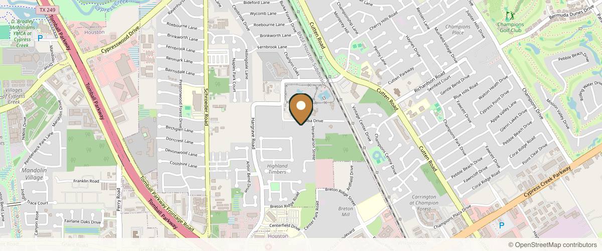 Map showing the exact location of DermaTouch RN at 13725 Falba Rd, Houston, TX 77070, USA
