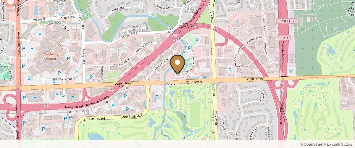 Map showing the exact location of Desiréd Aesthetics at 600 W 22nd St #220, Oak Brook, IL 60523, USA