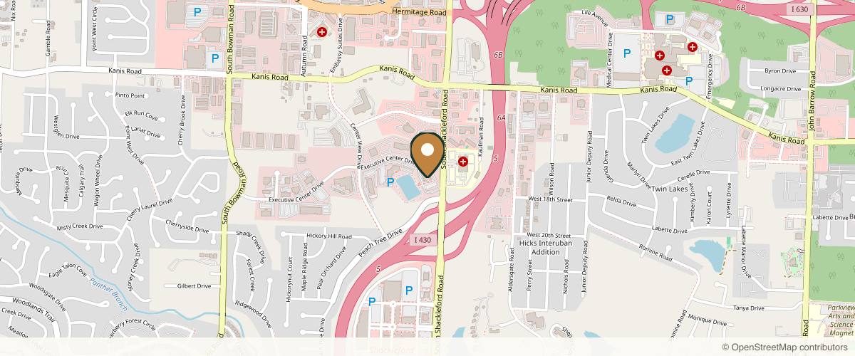 Map showing the exact location of Devlin Cosmetic Surgery: Michael Devlin, M.D. at 10801 Executive Center Dr #101, Little Rock, AR 72211, USA