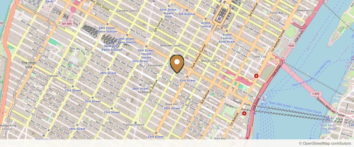 Map showing the exact location of Diamond Advanced Aesthetics at 161 Madison Ave #2w, New York, NY 10016, USA