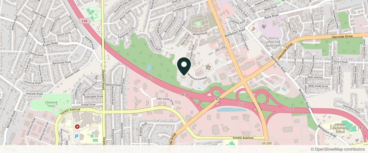 Map showing the exact location of Diverse Aesthetics at 2809 Emerywood Pkwy Ste 330-B, Richmond, VA 23294, USA