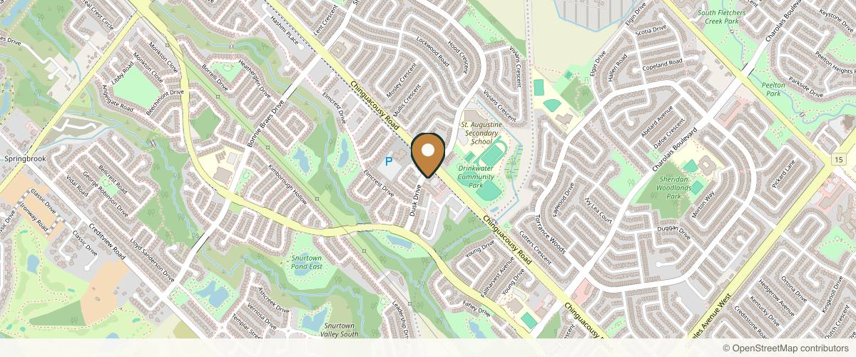 Map showing the exact location of Divine Spa at 55 Dusk Dr #1, Brampton, ON L6Y 5Z6, Canada