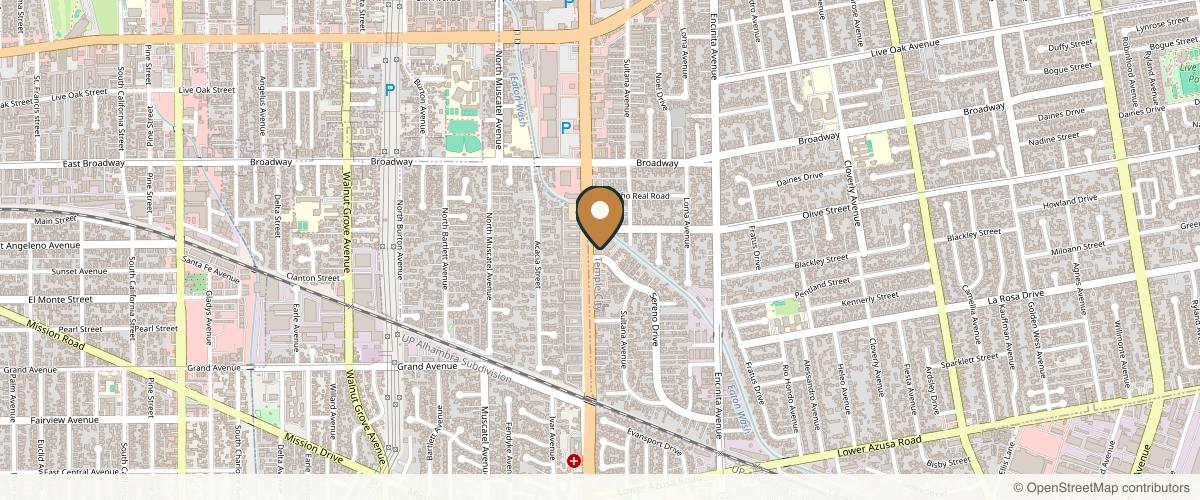 Map showing the exact location of Dling Medical Aesthetic Center, Inc. at 5300 Rosemead Blvd, San Gabriel, CA 91776, USA