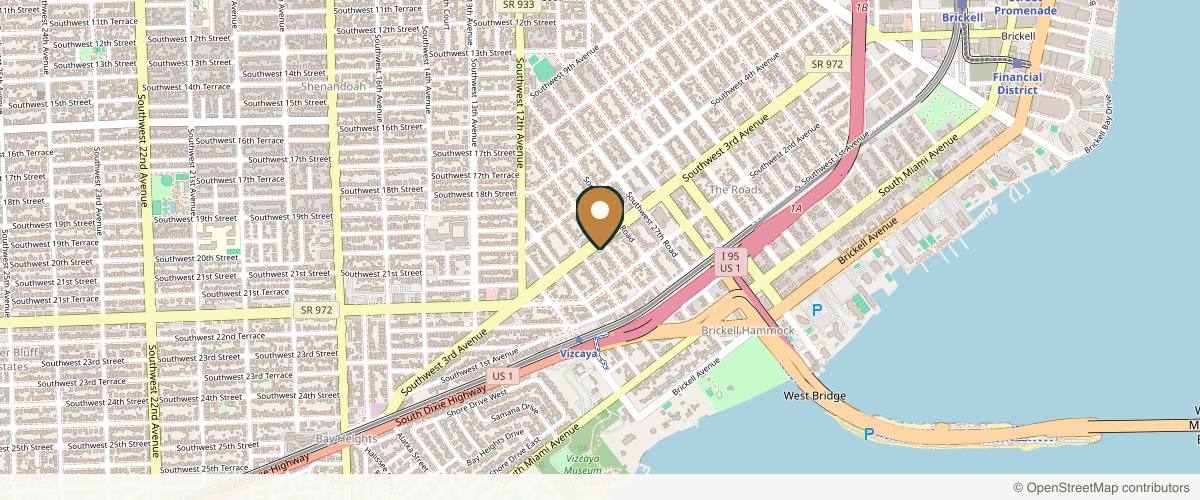 Map showing the exact location of Dolce Medical Spa - Miami at 2929 SW 3rd Ave Ste 610, Miami, FL 33129, USA