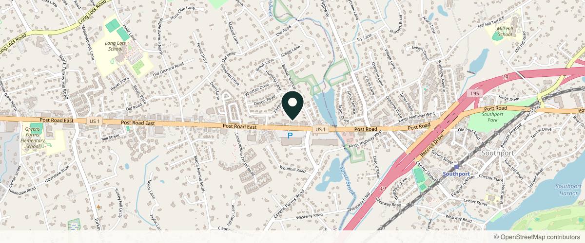 Map showing the exact location of Dolce Vida Medical Spa at 1799 Post Rd E, Westport, CT 06880, USA