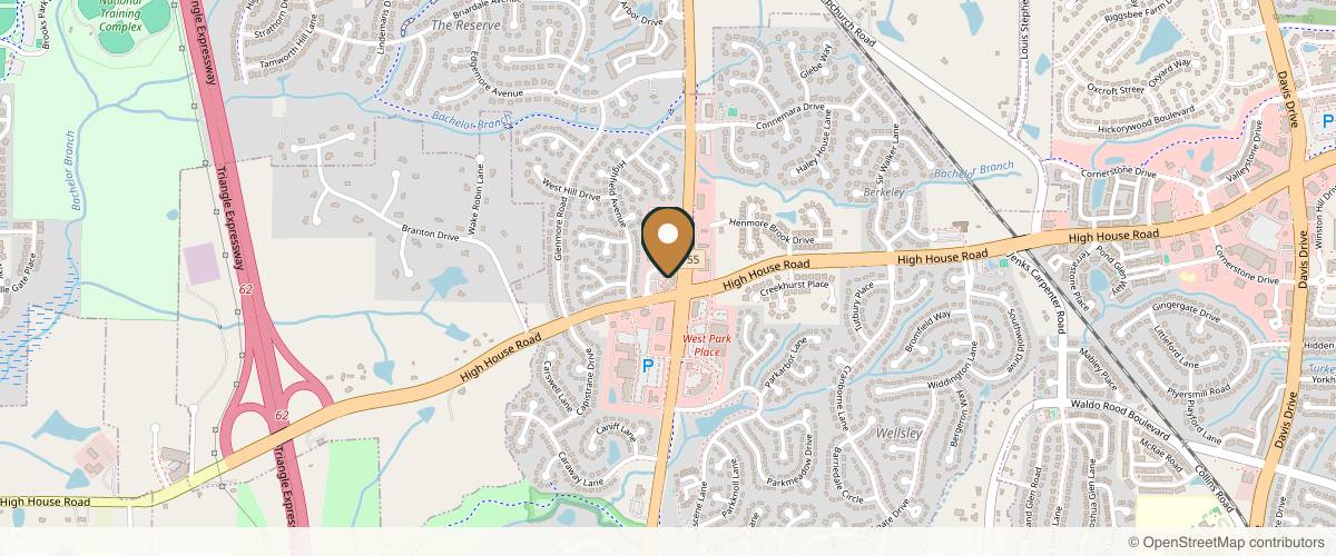 Map showing the exact location of Dr. Addison Aesthetics at 150 Wellesley Trade Ln #202, Cary, NC 27519, USA