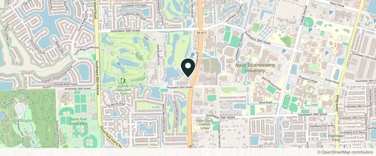 Map showing the exact location of Dr. Lesley Clark-Loeser, MD at 3501 S University Dr #5, Davie, FL 33328