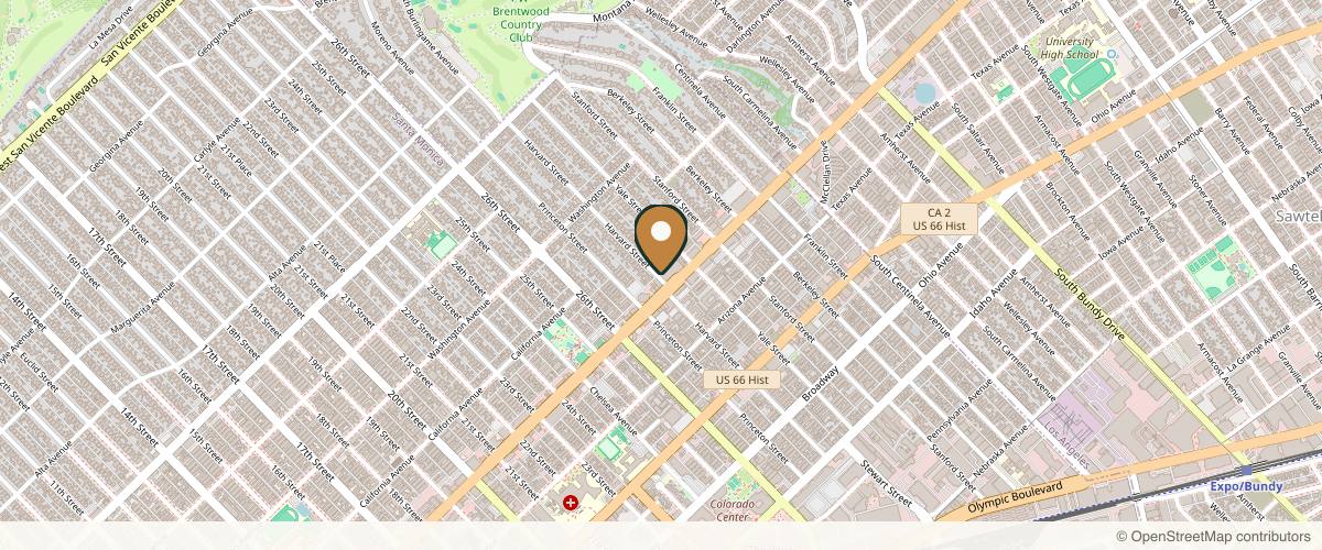 Map showing the exact location of Dr. Tanya Kormeili: Derm & Rejuvenation Institute of Santa Monica at 2811 Wilshire Blvd #640, Santa Monica, CA 90403, USA