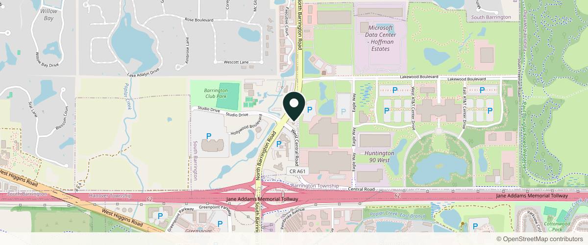 Map showing the exact location of Dr. Urvashi Kaw, MD at 39 Old Barrington Rd, South Barrington, IL 60010