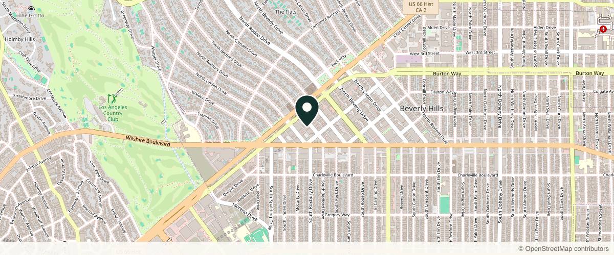 Map showing the exact location of Dr. Zoe Indigo MD Skintervention Dermatology Beverly Hills at 435 N Bedford Dr #402, Beverly Hills, CA 90210