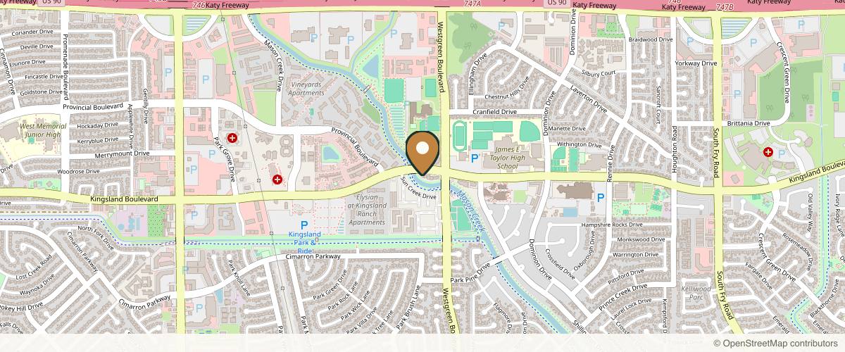 Map showing the exact location of Dream Aesthetic by Dr. Ortiz at 20923 Kingsland Blvd, Katy, TX 77450, USA