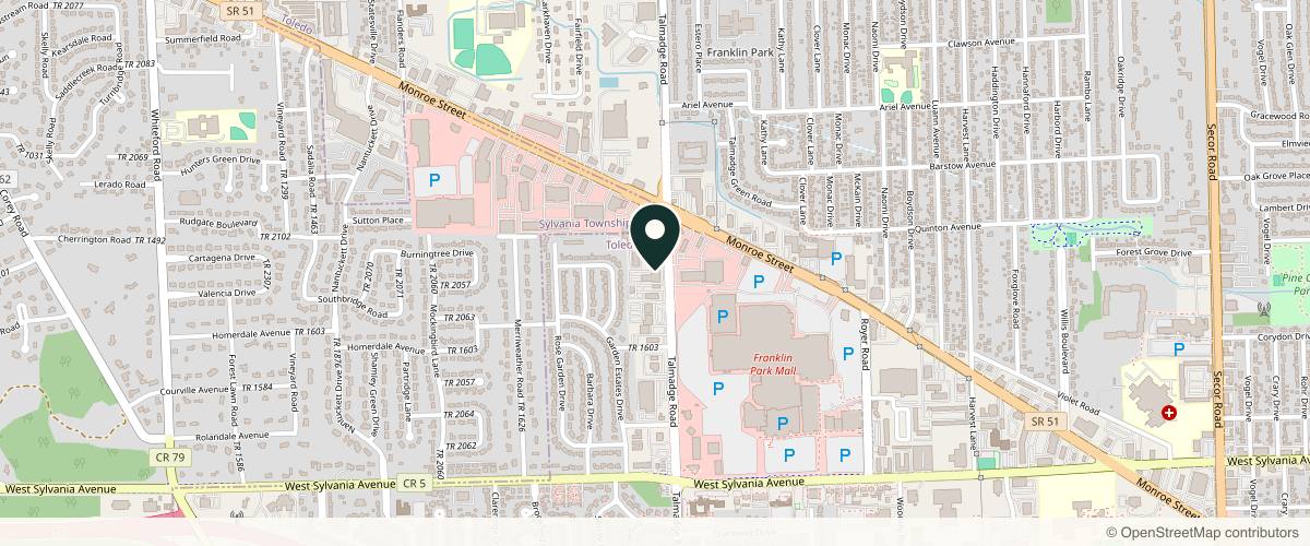 Map showing the exact location of Drip IV Hydration And Aesthetics at 4405 Talmadge Rd #2, Toledo, OH 43623, USA