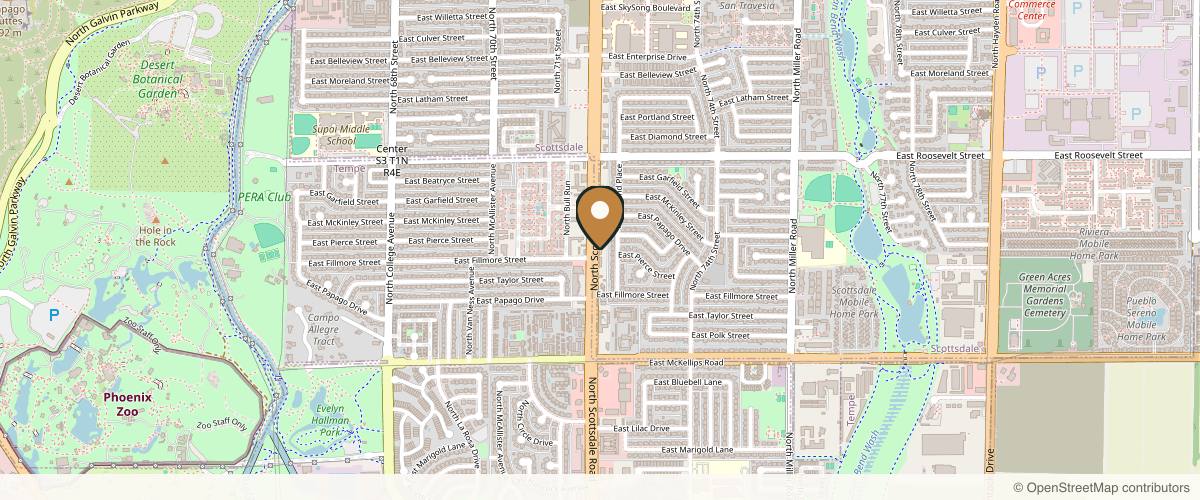 Map showing the exact location of DS Skin & Lips Medical Spa at 617 N Scottsdale Rd Ste. B, Scottsdale, AZ 85257, USA